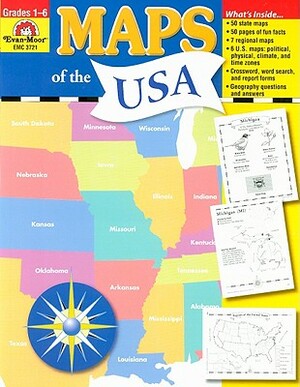 Maps of the USA: Grades 1-6 by Evan-Moor Educational Publishers