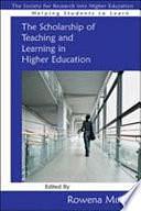 The Scholarship Of Teaching And Learning In Higher Education by Rowena, Murray