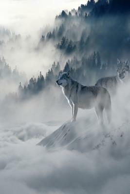 Wolves in the Fog: Wolves Hunt Together for Their Preferred Prey, Large Animals Such as Deer, Elk, and Moose. When They Are Successful, W by Planners and Journals