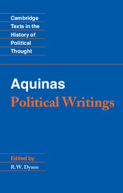 Political Writings by R.W. Dyson, St. Thomas Aquinas