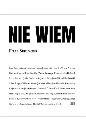 Nie wiem by Filip Springer