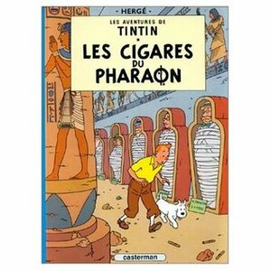 Les Aventures de Tintin / Les Cigares du Pharaon (French edition of the Cigars of the Pharaoh) / Book and DVD Package by Hergé