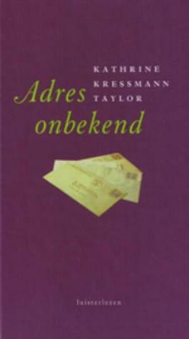 Adres onbekend by Tinke Davids, Kathrine Kressmann Taylor