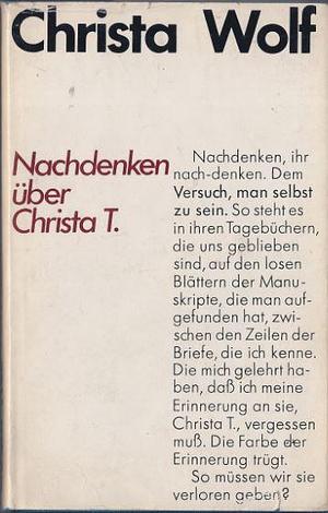Nachdenken über Christa T. by Christa Wolf