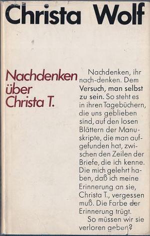 Nachdenken über Christa T. by Christa Wolf