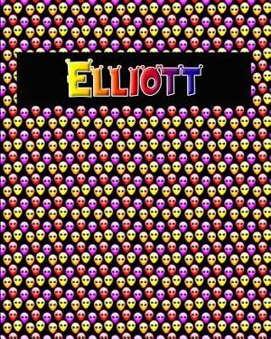 120 Page Handwriting Practice Book with Colorful Alien Cover Elliott: Primary Grades Handwriting Book by Sheldon Franks