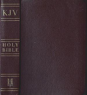 KJV Large Print Compact Reference Bible, Brown Genuine Cowhide by Holman Bible Publishers