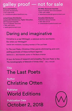 The Last Poets [ARC] by Christine Otten