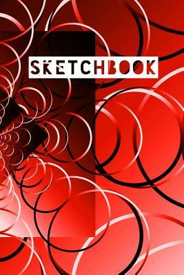 Sketchbook: Abstract Circle Rings Red Design by Frasier Cheng-Binns