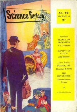 Science Fantasy, August 1960 by John Brunner, J.T. McIntosh, Thomas Burnett Swann, John Carnell