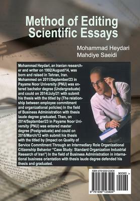 Method of Editing Scientific Essays by Mohammad Heydari, Mahdiye Saeidi