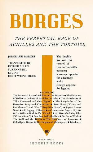 The Perpetual Race of Achilles & the Tortoise by Jorge Luis Borges