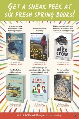 Penguin Teen Winter 2015 Preview by Gayle Forman, Maggie Hall, Susan Juby, Sabaa Tahir, Andrew Smith