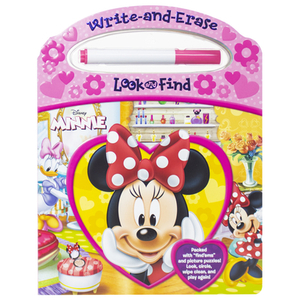 Disney Minnie Mouse - Write-And-Erase Look and Find [With Marker] by Editors of Phoenix International Publica