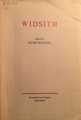 Widsith by Kemp Malone
