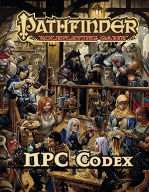 Pathfinder Roleplaying Game: NPC Codex by Christopher Burdett, Kostja Schleger, Steve Ellis, Paul Guzenko, Bryan Sola, Adam Daigle, Jesse Benner, Tim Kings-Lynne, Russ Taylor, Kyushik Shin, Andrew Hou, Patrick Renie, Wayne Reynolds, Damien Mammoliti, Scott Purdy, Lydia Schuchmann, Sean K. Reynolds, Fabio Gorla, Emiliano Pretrozzi, Roberto Pitturru, Chris Seaman, Jason Rainville, Víctor Pérez Corbella, Renman Rooke, Jim Nelson, Grafit Studio, Nicholas Kay, Mauricio Herrera, Alex Greenshields, Mark Moreland, Ivan Kashubo, Eva Widermann, Gonzalo Flores, Jean-Baptiste Reynaud, Miachol Quinto, Jason Nelson, Miroslav Petrov, Jason Bulmahn, Josh Corpuz, Stephen Radney-MacFarlane, Rob McCreary, Jorge Fares, Lake Hurwitz, Tyler Walpole, Melanie Maier, Allison Theus, Simon Eckert, Mariusz Gandzel, Eric Belisle, Joewie Aderes, Dean Spencer, Florian Stitz, Ekaterina Burmak, Alberto Dal Lago, Jon Hodgson, Branko Bistrovic, Nadia Enis, Jason Engle, Diana Martinez