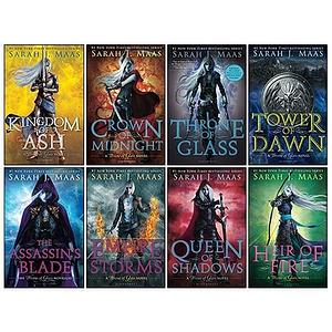 Throne of Glass 8 Books Collection Set by Sarah J. Maas, Sarah J. Maas