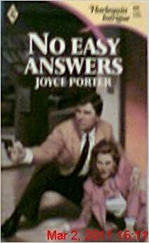 No Easy Answers (Harlequin Intrigue 66) by Joyce Porter