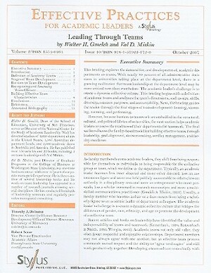 Leading Through Teams: Issue 10 by Walter H. Gmelch, Val D. Miskin