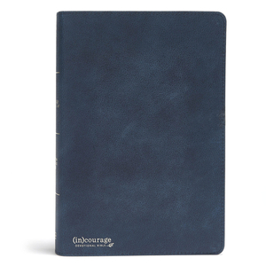 CSB (In)Courage Devotional Bible, Navy Genuine Leather by (in)Courage, Csb Bibles by Holman
