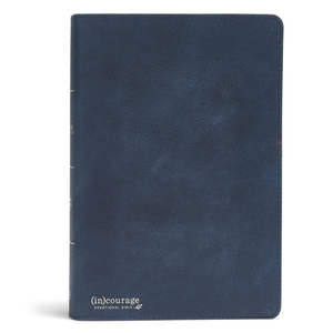 CSB (In)Courage Devotional Bible, Navy Genuine Leather by Csb Bibles by Holman, (in)Courage