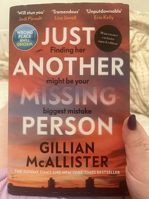 Just Another Missing Person by Gillian McAllister