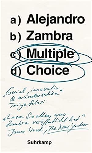 Multiple Choice : Übungsblätter by Alejandro Zambra, Megan McDowell