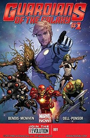 Guardians of the Galaxy (2013-2015) #1 by Michael Avon Oemin, Sana Amanat, Brian Michael Bendis, Will Corona Pilgrim, Cory Petit, Steve McNiven, Stephen Wacker, Justin Ponsor, John Dell, Yves Bigerel, Neil Gaiman