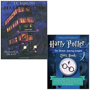 Harry Potter and the Prisoner of Azkaban: Illustrated Edition (Harry Potter Illustrated Edtn) & Unofficial Harry Potter - The Ultimate Amazing Complete Quiz Book 2 Books Collection Set by J.K. Rowling, J.K. Rowling, Iota Publishing Limited