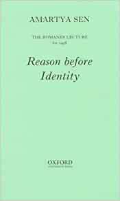 Reason Before Identity by Amartya Sen