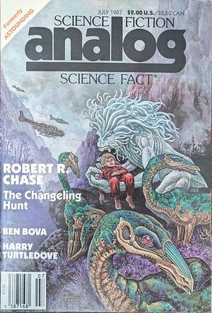 Analog Science Fiction and Fact, July 1987 by Harrison Roth, Robert R. Chase, Timothy Zahn, W.T. Quick, Harry Turtledove, Isaac Asimov, Ben Bova, Charles Sheffield