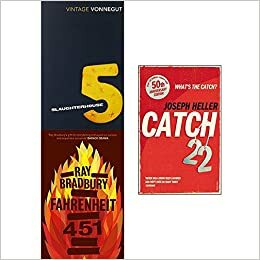 Slaughterhouse 5, Fahrenheit 451, Catch-22 Collection 3 Books Set by Joseph Heller, Ray Bradbury, Kurt Vonnegut