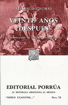 Veinte años después by Alexandre Dumas