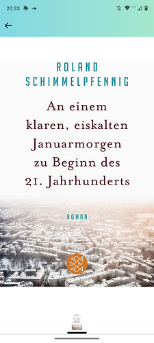 An einem klaren, eiskalten Januarmorgen zu Beginn des 21. Jahrhunderts: Roman by Roland Schimmelpfennig