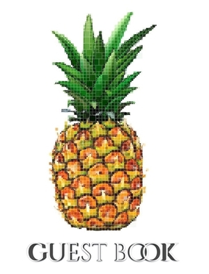 pineapple mosaic international hospitality blank guest book by Michael Huhn