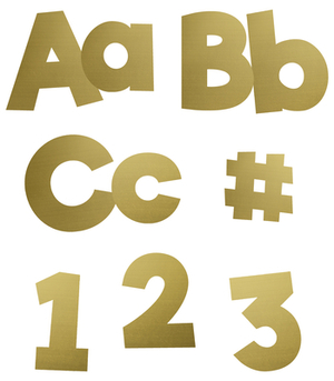 Sparkle and Shine Gold Foil EZ Letters by 