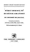 Père Goriot, and Eugénie Grandet by Honoré de Balzac