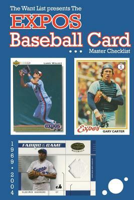 The Expos Baseball Card Master Checklist by Richard Scott