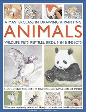 A Masterclass in Drawing & Painting Animals: Wildlife, Pets, Reptiles, Birds, Fish & Insects by Sarah Hoggett, Jonathan Truss