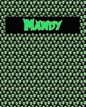 120 Page Handwriting Practice Book with Green Alien Cover Mandy: Primary Grades Handwriting Book by Sheldon Franks