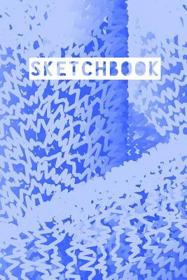 Sketchbook: Abstract Liquid Marble Mirror Blue Design by Frasier Cheng-Binns