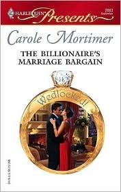 The Billionaire's Marriage Bargain by Carole Mortimer