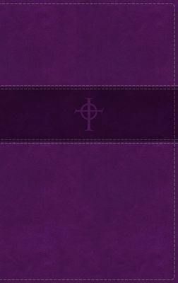The Holy Bible with Apocrypha - NRSV - Personal Size Large Print Bible , Leathersoft, Purple, Comfort Print by Anonymous