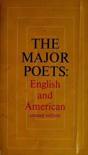 The Major Poets: English and American by Charles M. Coffin