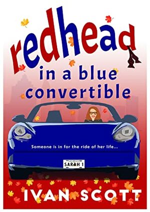 Redhead in a Blue Convertible by Ivan Scott