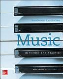 Workbook to accompany Music in Theory and Practice, Volume 2 by Bruce Benward, Marilyn Saker