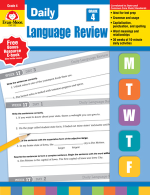 Daily Language Review Grade 4 by Evan-Moor Educational Publishers