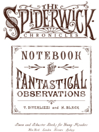 Notebook for Fantastical Observations by Holly Black, Tony DiTerlizzi