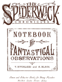 Notebook for Fantastical Observations by Tony DiTerlizzi, Holly Black