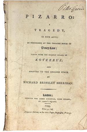 Pizarro by Richard B. Sheridan